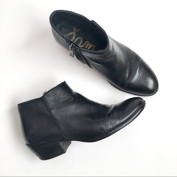 Sam Edelman Shoes - Sam Edelman Black Leather Petty Bootie